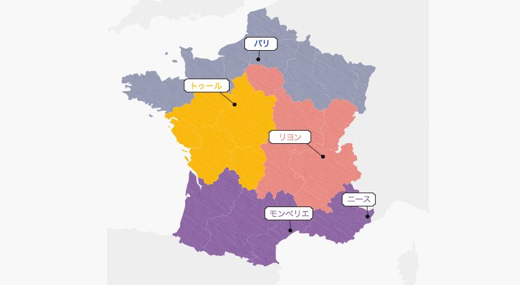 フランス地図