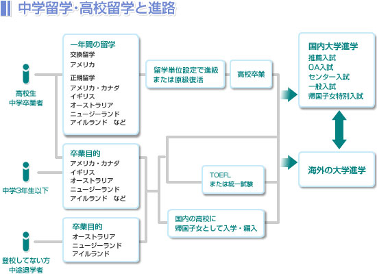 高校留学後の進路