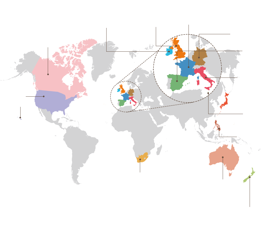 行きたい国で留学を探そう