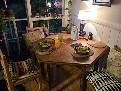 ホームステイ先のリビング