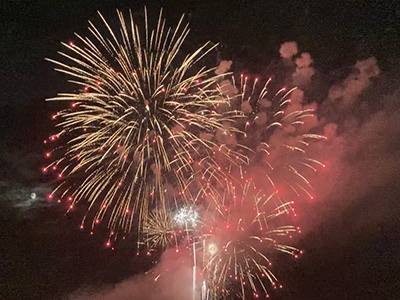 CANADA DAYの時の花火。