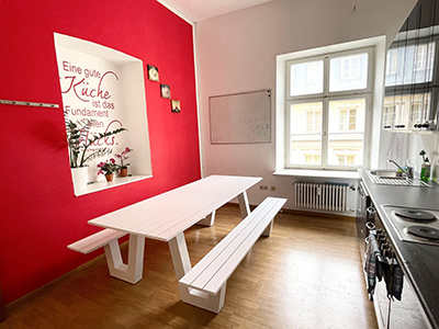 学校内のキッチン