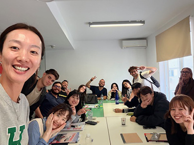 授業後の写真。