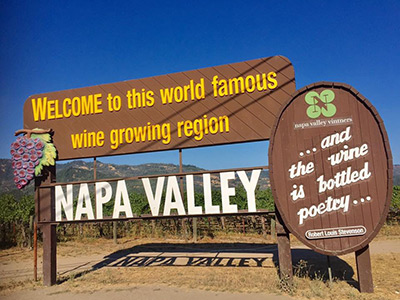 ワイナリーで有名なNAPA Valley。